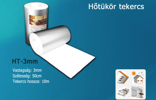 Hőtükör 3mm*50cm*5m radiátor mögé