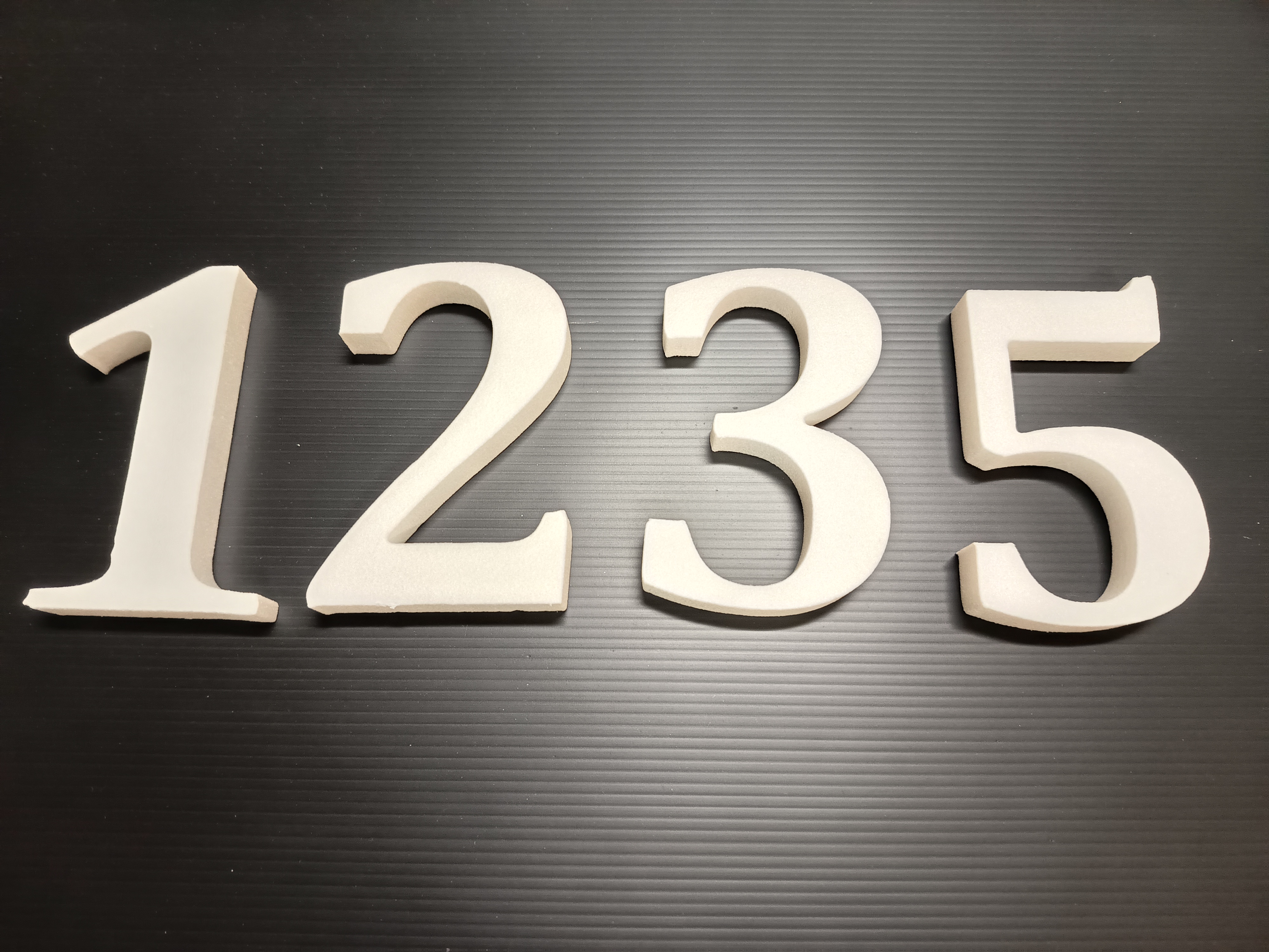 10cm magas XPS natúr betű-szám