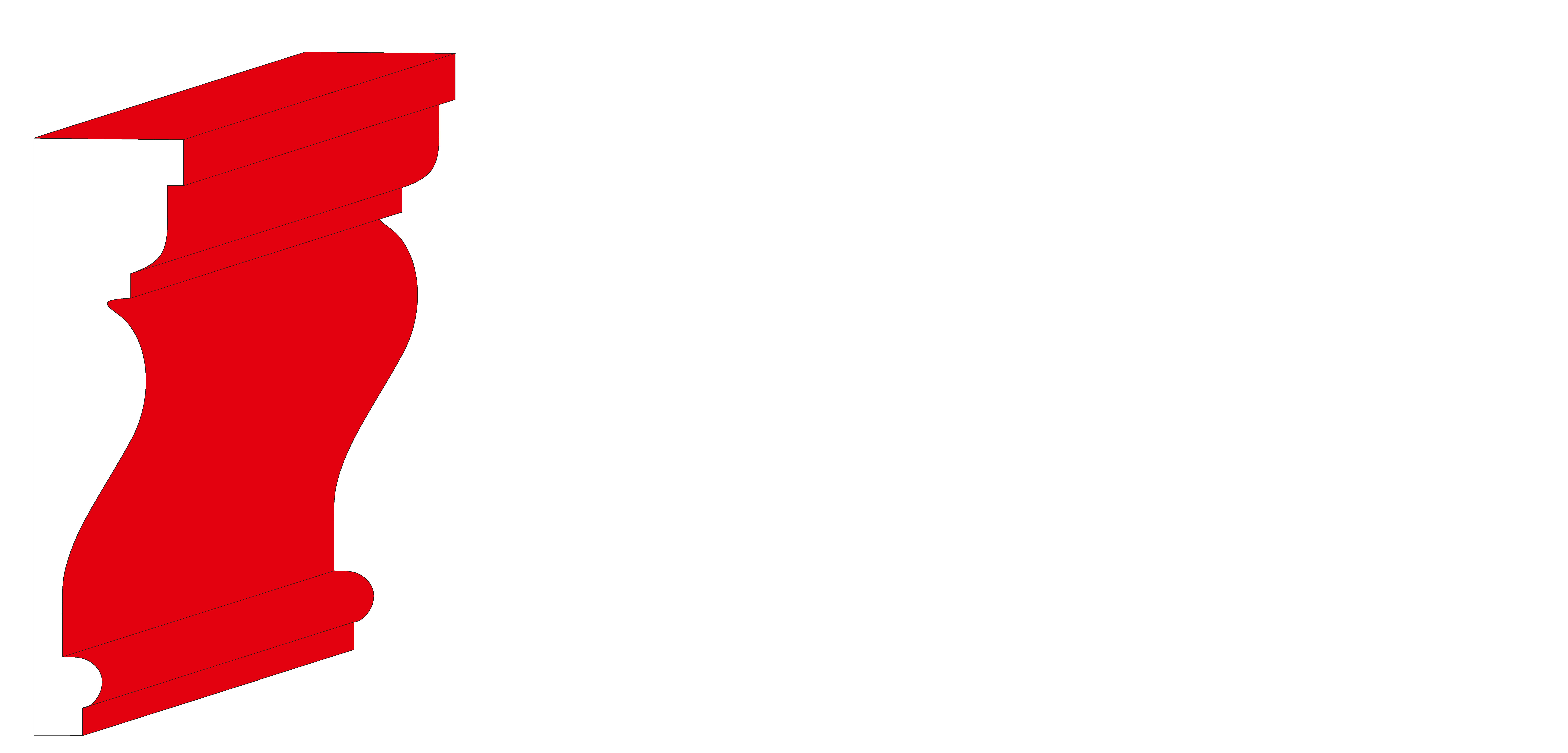 K11 felületkezelt, kérgesített XPS kültéri díszléc