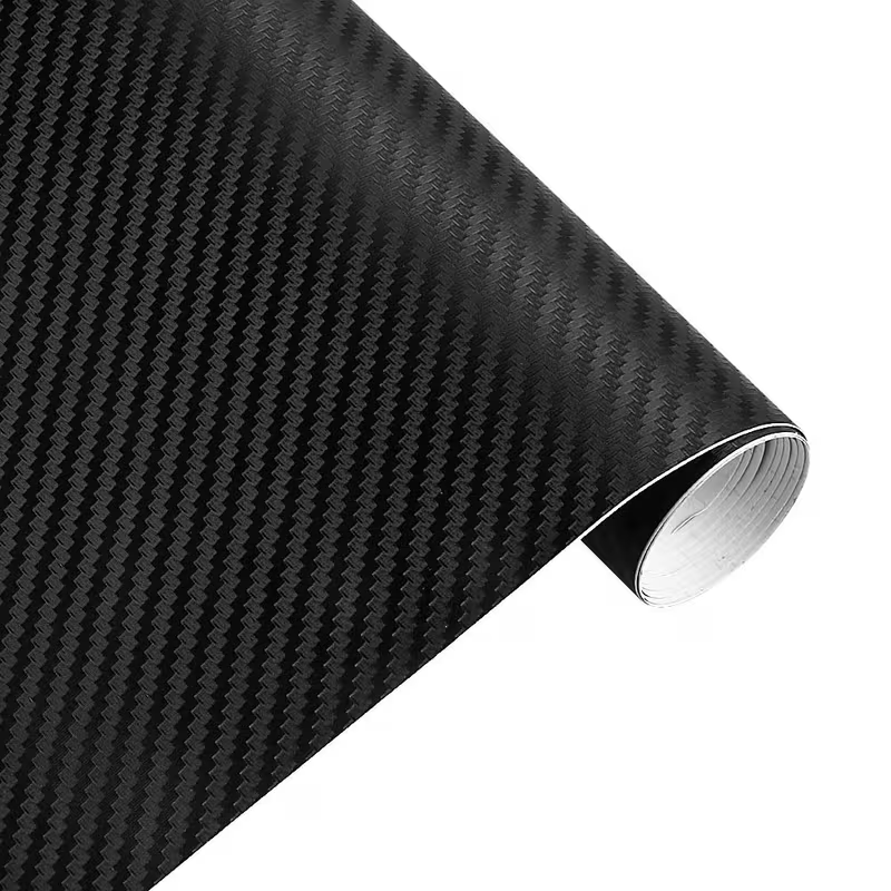 Fekete 3D Carbon-szénszálas öntapadós fólia 30*127cm